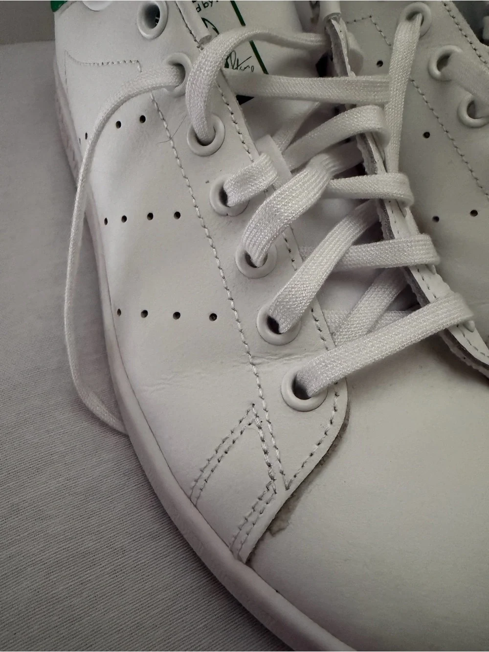 Adidas Originals Stan Smith White Green Sneakers Men’s 5.5 Leather Shoes